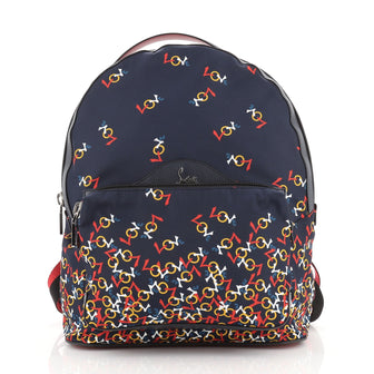 Christian Louboutin Backloubi Backpack Printed Nylon Medium