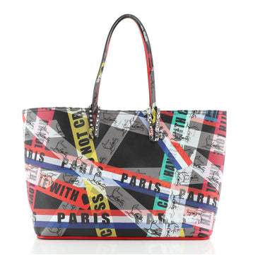 Christian Louboutin Cabata East West Tote Printed Leather Large