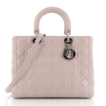 Christian Dior Lady Dior Bag Cannage Quilt Lambskin Large