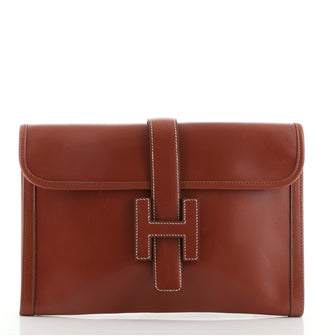 Hermes Jige Clutch Box Calf GM