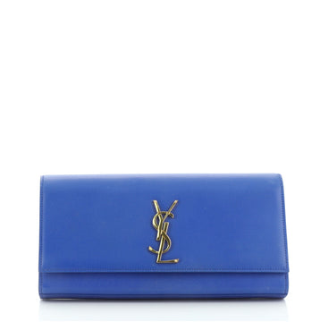 Saint Laurent Classic Monogram Clutch Leather Long