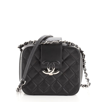 Chanel CC Box Camera Bag Quilted Lambskin Mini