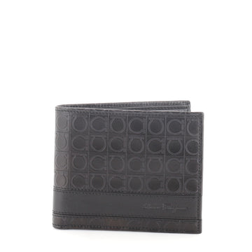 Salvatore Ferragamo Bifold Wallet Gancini Embossed Leather