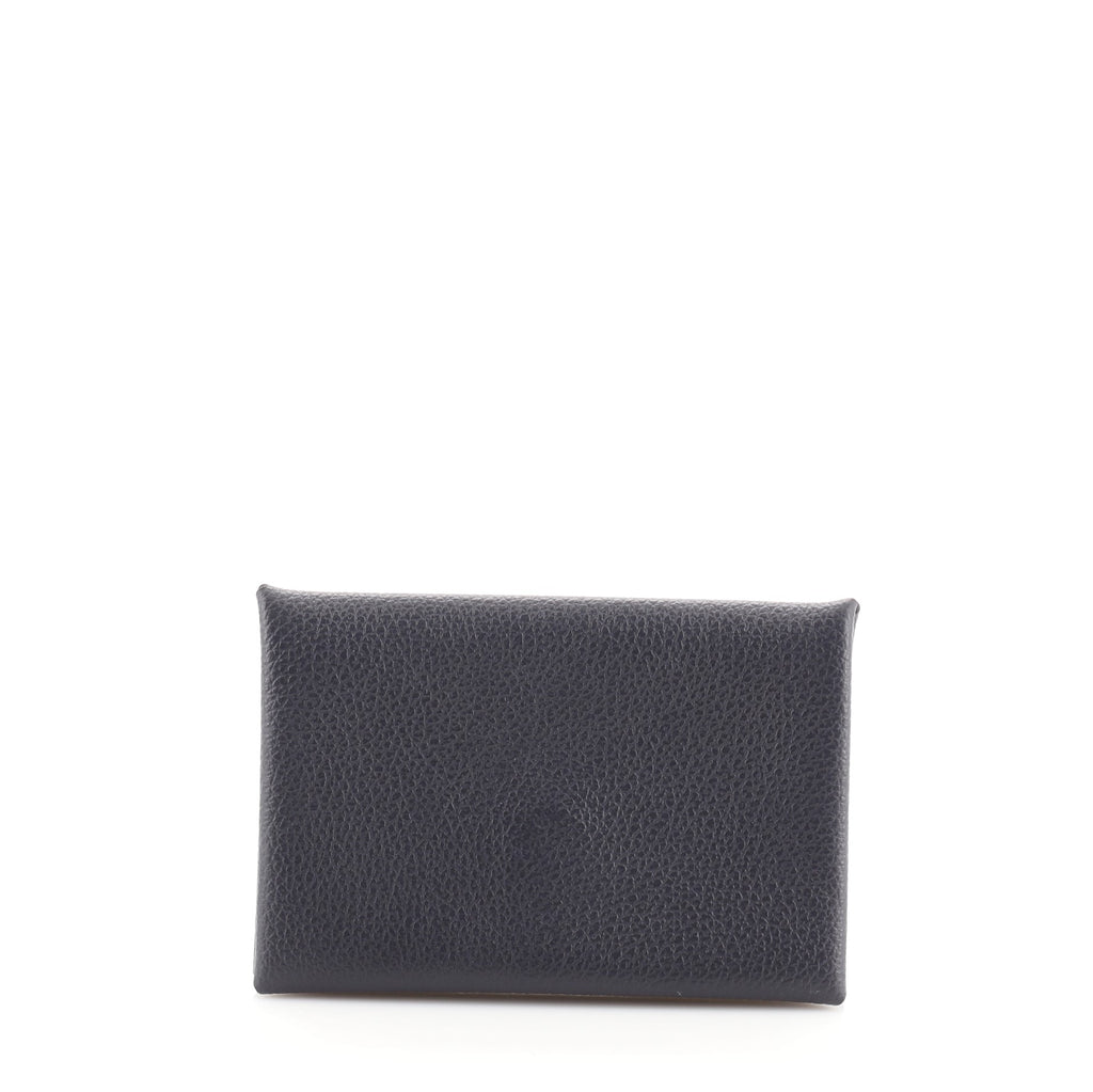Hermès Calvi Card Holder Mini Wallet in Rouge Grenat Evercolour
