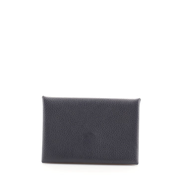 Hermes Calvi Card Case Evercolor