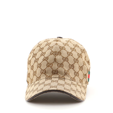Gucci Web Baseball Cap GG Canvas