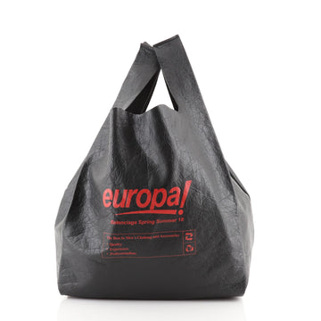 Balenciaga Supermarket Shopper Bag Printed Leather Small