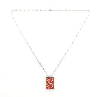 Hermes Boite a Reves Curiosite Colliers de Chiens Necklace Stainless Steel and Enamel