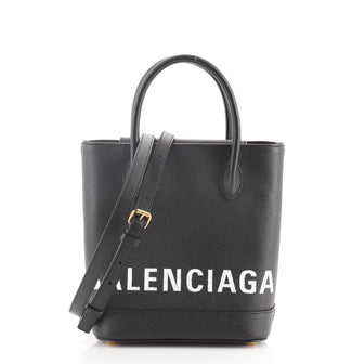 Balenciaga Logo Ville Tote Leather XXS