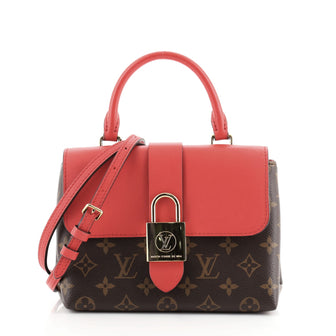 Louis Vuitton Locky Handbag Monogram Canvas with Leather BB