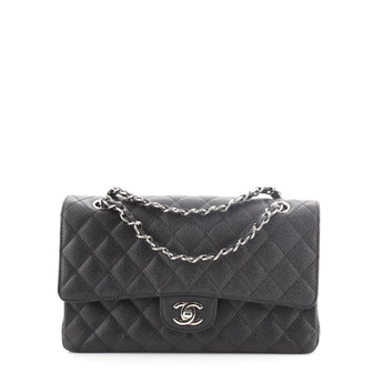 Chanel Classic Double Flap Bag Quilted Caviar Medium