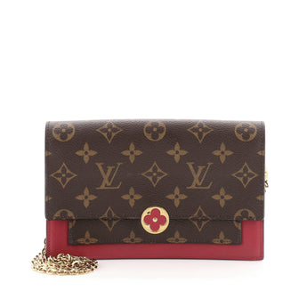 Louis Vuitton Monogram Canvas Flore Chain Wallet, Louis Vuitton Handbags