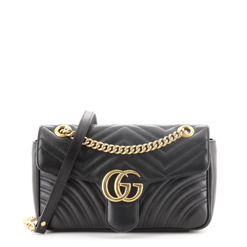 Gucci GG Marmont Flap Bag Matelasse Leather Small