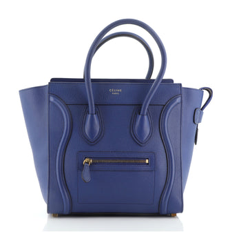 Celine Luggage Bag Grainy Leather Micro