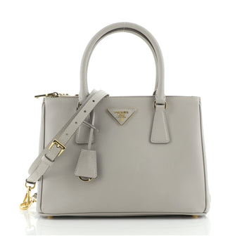 Prada Galleria Double Zip Tote Saffiano Leather Small