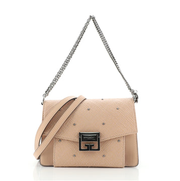 Givenchy GV3 Flap Bag Studded Embroidered Lambskin Small