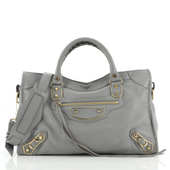 Balenciaga City Classic Metallic Edge Bag Leather Medium