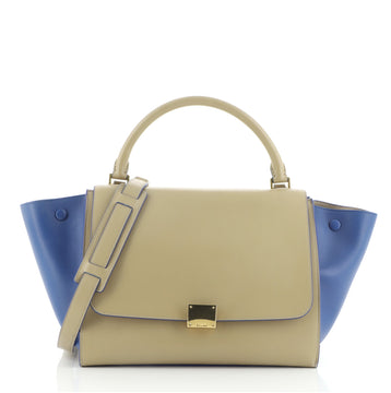 Celine Bicolor Trapeze Bag Leather Medium