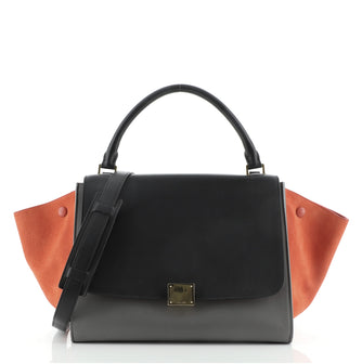Celine Tricolor Trapeze Bag Leather Large