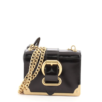 Prada Cahier Chain Crossbody Bag Spazzolato Leather Micro
