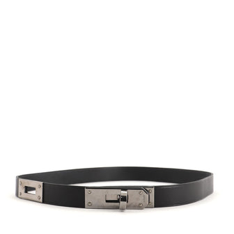 Hermes Kelly Choker Necklace Leather and Metal