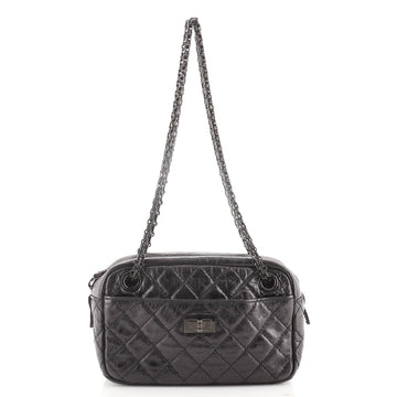Chanel So Black Reissue Camera Bag Quilted Aged Calfskin Small
