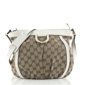 Gucci D Ring Messenger Bag GG Canvas Small