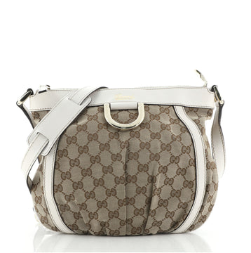 Gucci D Ring Messenger Bag GG Canvas Small