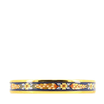 Hermes Bangle Bracelet Printed Enamel Narrow