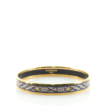 Hermes Bangle Bracelet Printed Enamel Narrow