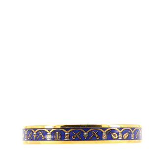 Hermes Bangle Bracelet Printed Enamel Narrow