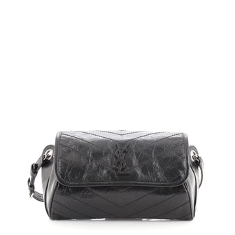 Saint Laurent Niki Body Bag Matelasse Chevron Leather