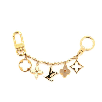 Louis Vuitton Fleur de Monogram Bag Charm and Key Holder Resin and Brass