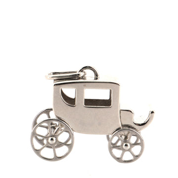 Hermes Carriage Pendant Necklace Sterling Silver