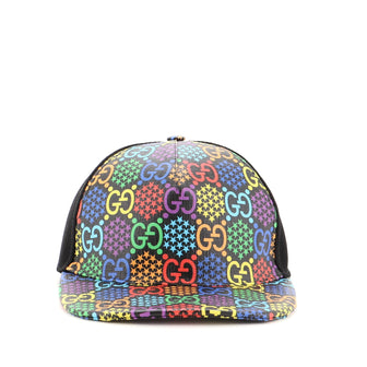 Gucci Baseball Cap Psychedelic Print GG Coated Canvas