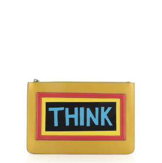 Fendi Vocabulary Clutch Patchwork Leather Medium
