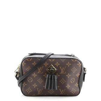 Louis Vuitton Saintonge Handbag Monogram Canvas with Leather