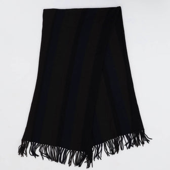 Hermes Vintage Stripe Fringe Scarf Knit Cashmere