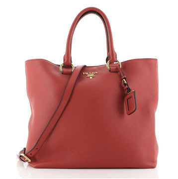 Prada Convertible Shopping Tote Vitello Daino Medium