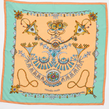 Hermes Parures Des Sables Scarf Printed Silk 90
