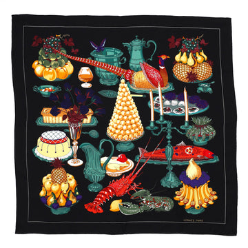 Hermes Gastronomie Scarf Printed Silk 90