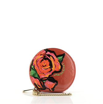 Louis Vuitton Chapeau Coin Purse Limited Edition Monogram Vernis Roses