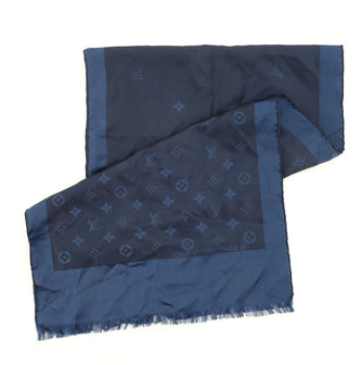 Louis Vuitton Scarf Monogram Print Silk