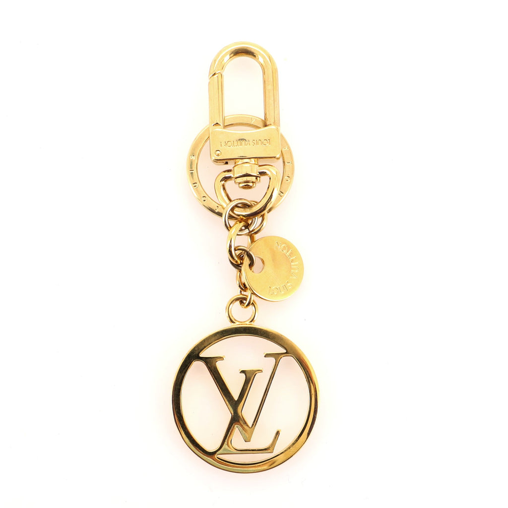 Louis Vuitton LV Circle Bag Charm and Key Holder Metal Gold 66978512
