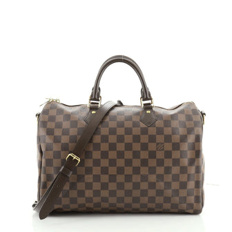 Louis Vuitton Speedy Bandouliere Bag Damier 35