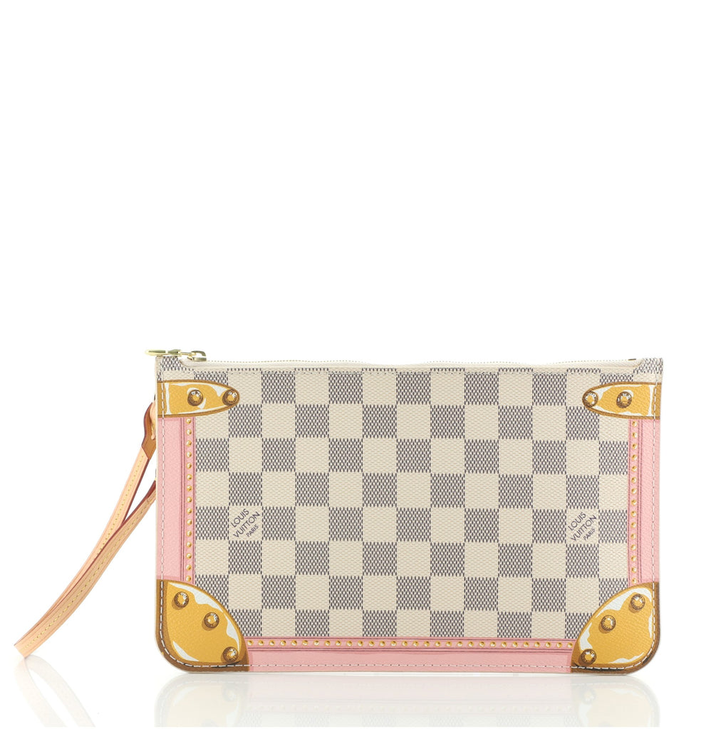 Louis - Accessoires - Louis Vuitton Damier Azur Neverfull Tote - Vuitton -  M92007 - Blossom - Cherry - Pochette - ep_vintage luxury Store - Pink – dct