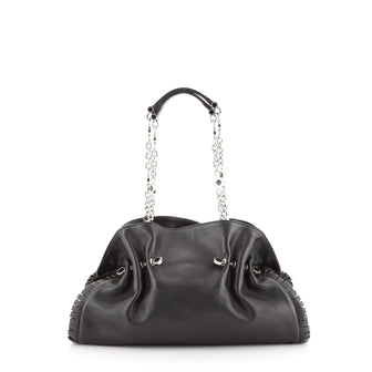 Bvlgari Twistino Chain Shoulder Bag Leather Medium