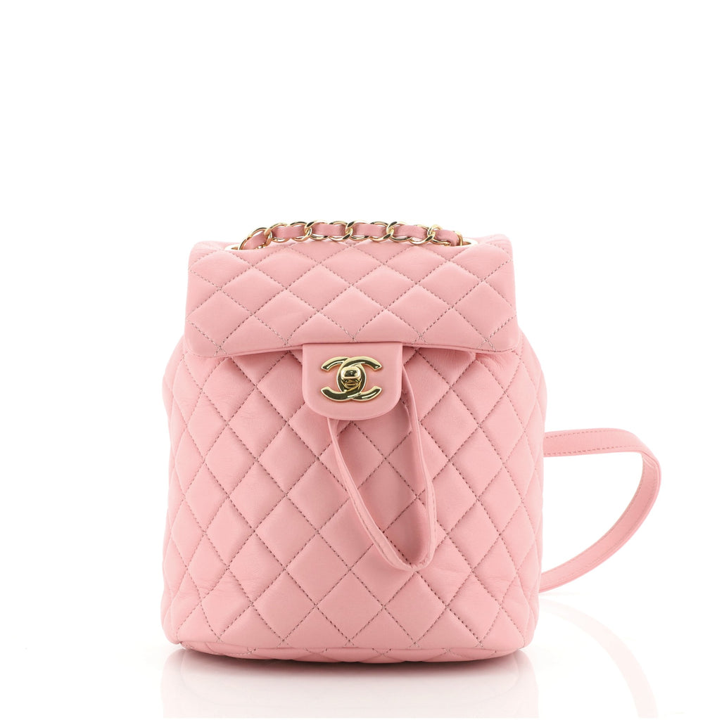 Chanel Urban Spirit Backpack Quilted Lambskin Mini Pink 66978617 display picture 2