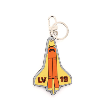 Louis Vuitton Mascot Rocket Bag Charm and Key Holder Printed Leather