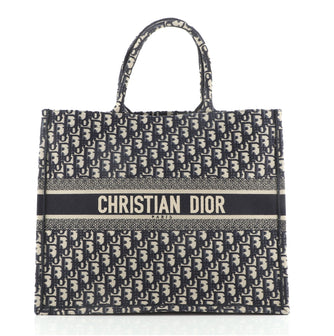 Christian Dior Book Tote Oblique Canvas
